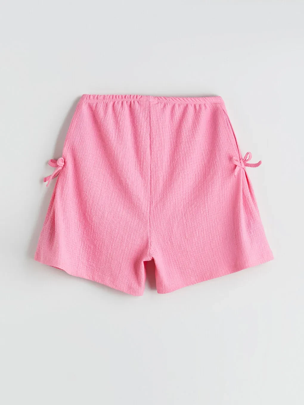LCW Kids Elastic Waist Bow Detailed Girls' Shorts