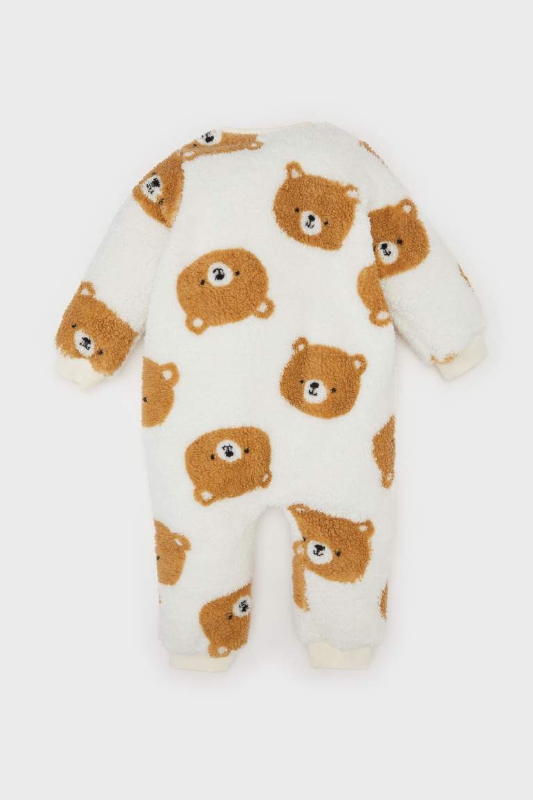 Baby Boy Newborn Bear Patterned Zippered Plush Jumpsuit 1499 EGP 1299 EGP