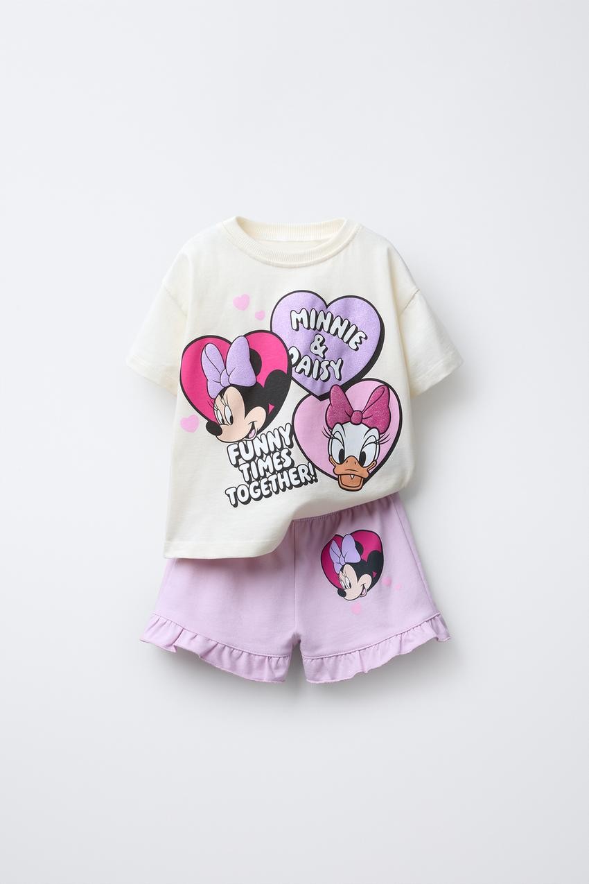 MINNIE MOUSE AND DAISY DUCK © DISNEY T-SHIRT AND BERMUDA SHORTS SET