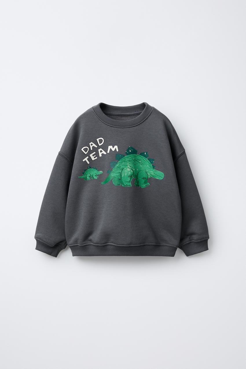 DINOSAUR PRINT SWEATSHIRT